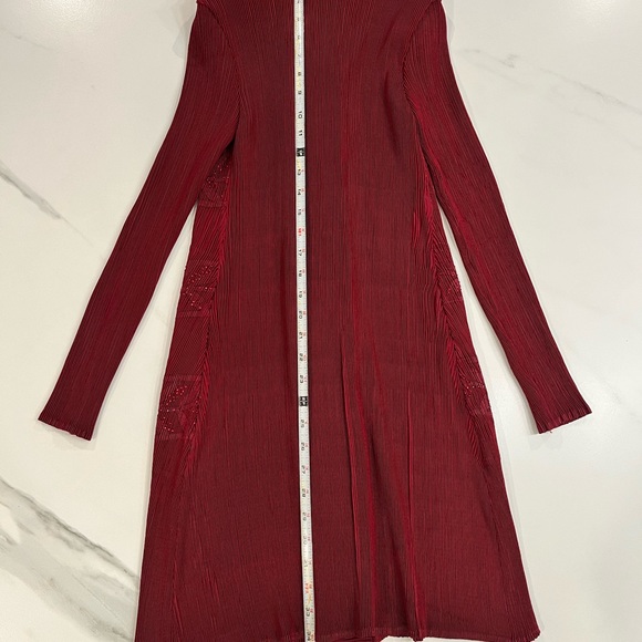 Custom-made Rich Burgundy Coloured Blouse/Jacket/Tunic - Picture 4 of 6